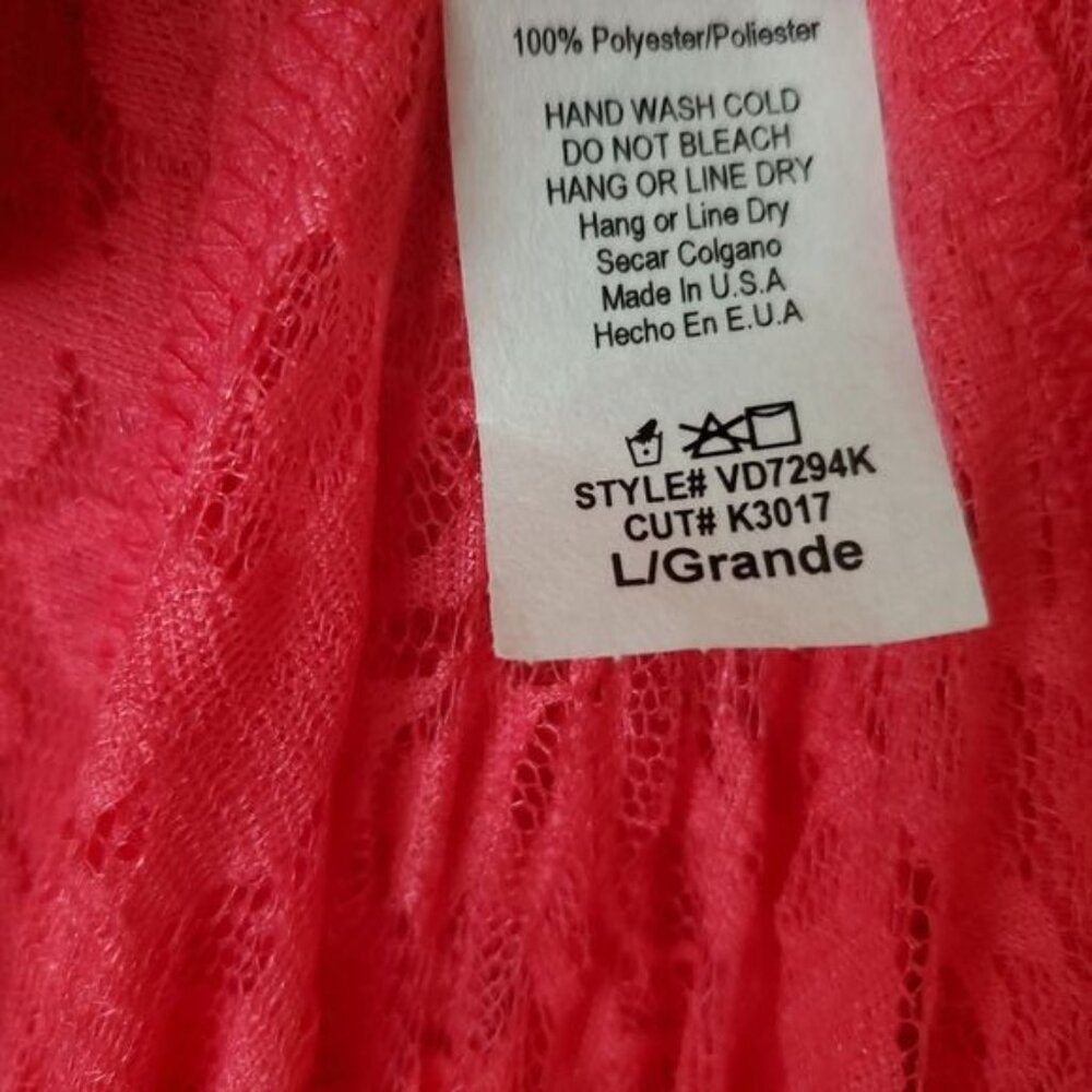 Pinkblush maternity maxi dress Pink Color Lace Open Photoshoot Size Large New - Picture 12 of 13